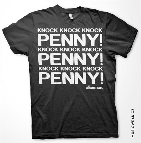 Big Bang Theory tričko, Penny Knock Knock Knock, pánské