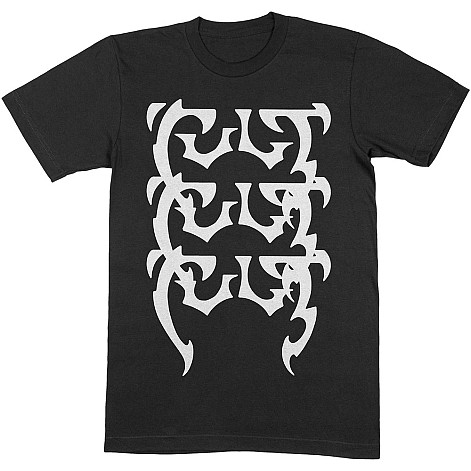 The Cult tričko, Repeating Logo Black, pánské