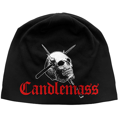 Candlemass zimní kulich elastický, Skull & Logo Black