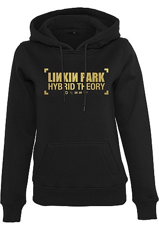 Linkin Park mikina, Anniversary Logo Hoody Black, dámská