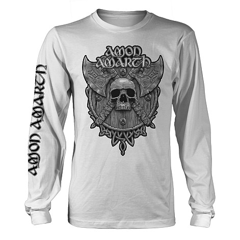 Amon Amarth tričko dlouhý rukáv, Grey Skull, pánské