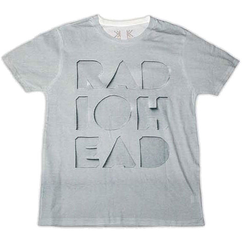 Radiohead tričko, Note Pad Cut-Out Organic Grey, pánské