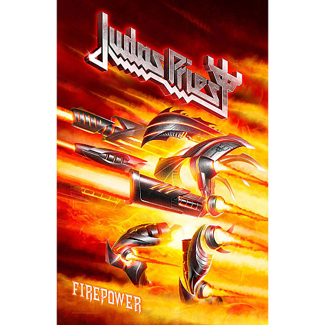 Judas Priest textilní banner 68cm x 106cm, Firepower