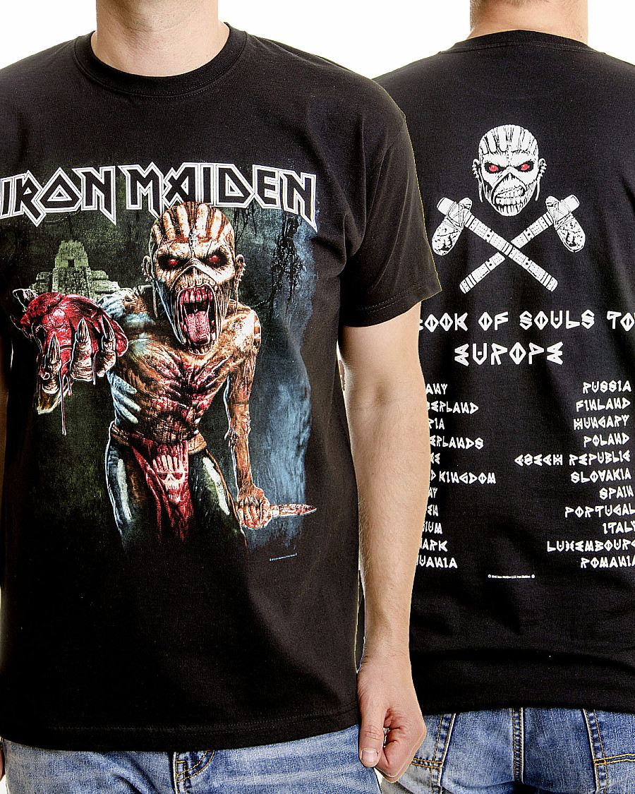 Iron Maiden tričko, BOS European Tour 2016, pánské, velikost S