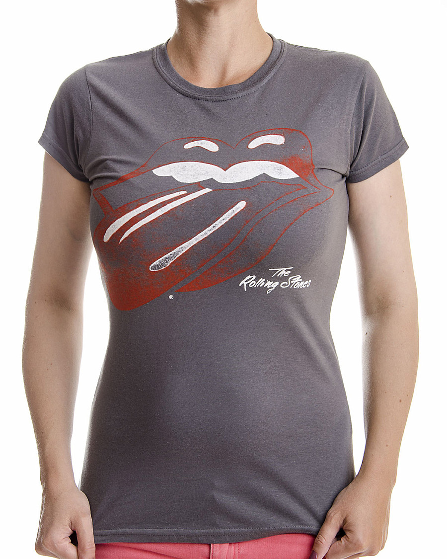 Rolling Stones tričko, Vintage Tongue Logo, dámské, velikost XL