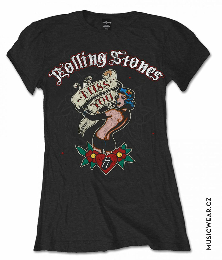 Rolling Stones tričko, Miss You, dámské, velikost M