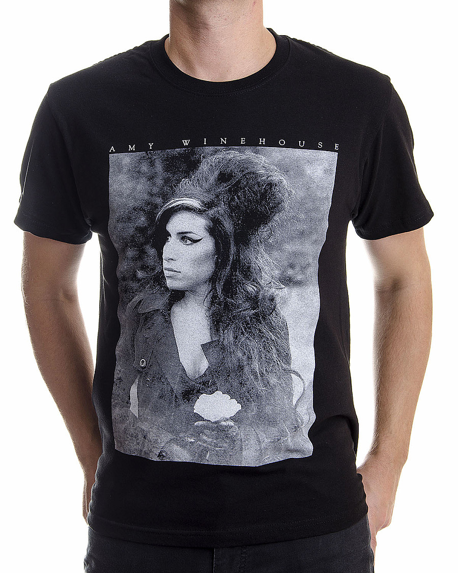Amy Winehouse tričko, Flower Portrait, pánské, velikost S