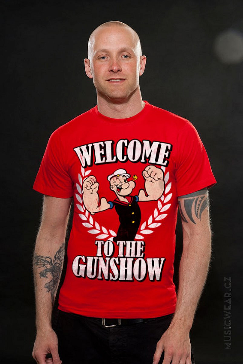 Pepek námořník tričko, Welcome To The Gunshow, pánské, velikost XL