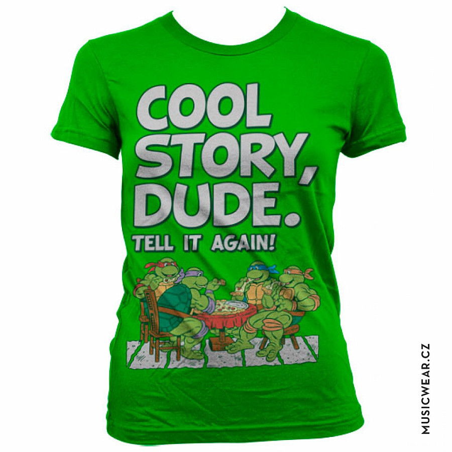 Želvy Ninja tričko, Cool Story Dude Girly, dámské, velikost L