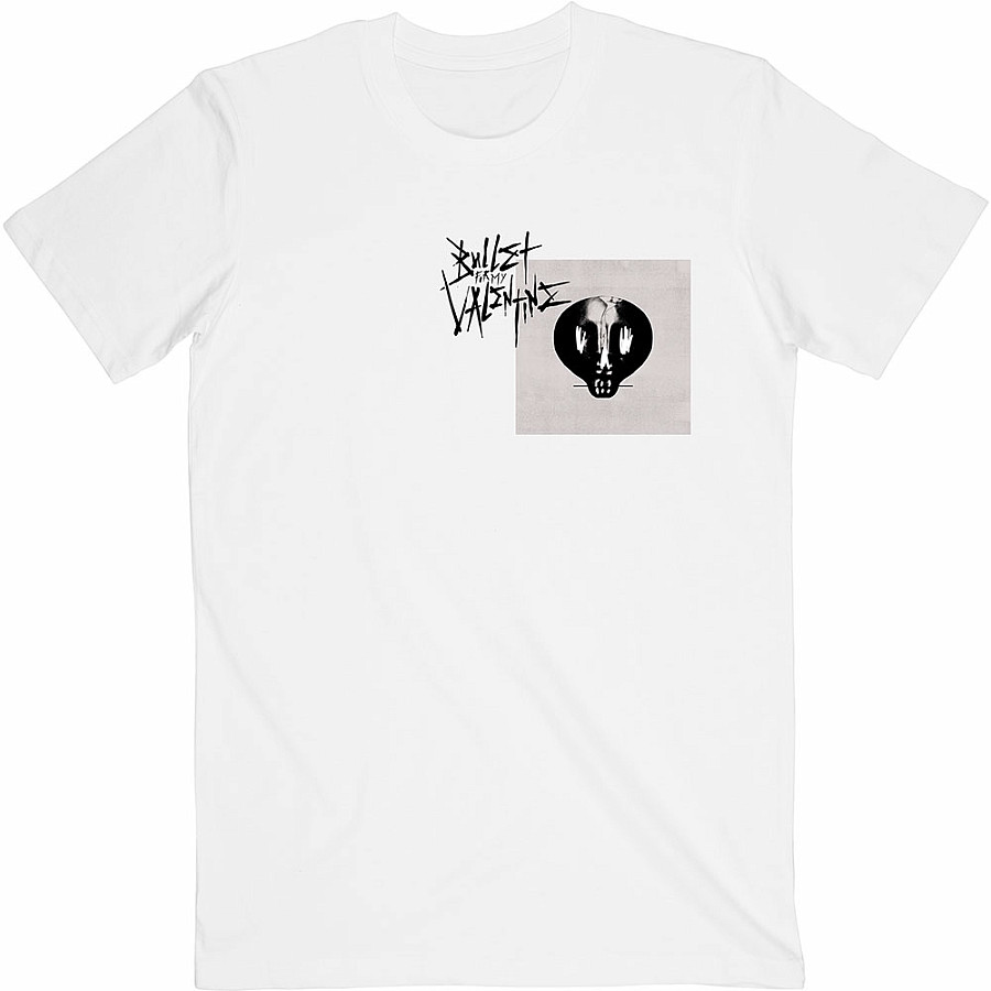Bullet For My Valentine tričko, Album Cropped &amp; Logo White, pánské, velikost S