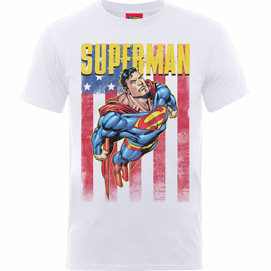 Superman tričko, US Flight White, dětské, velikost XL dětská velikost XL (12-13 let)