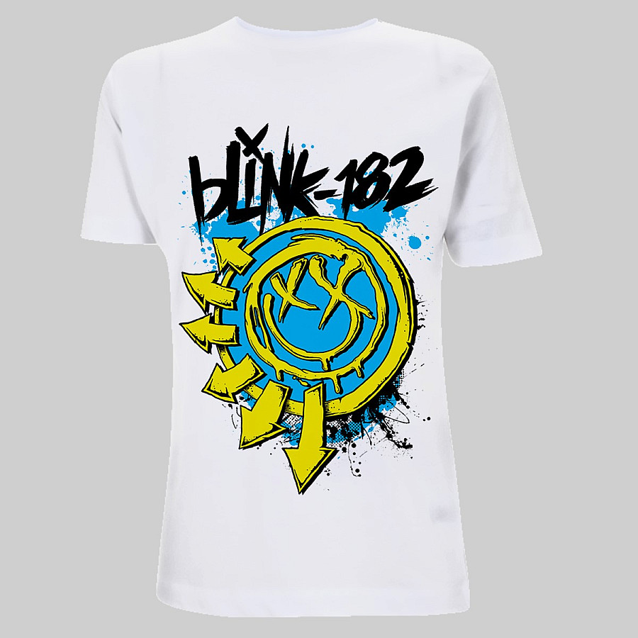 Blink 182 tričko, Smiley 2.0 White, pánské, velikost XXL