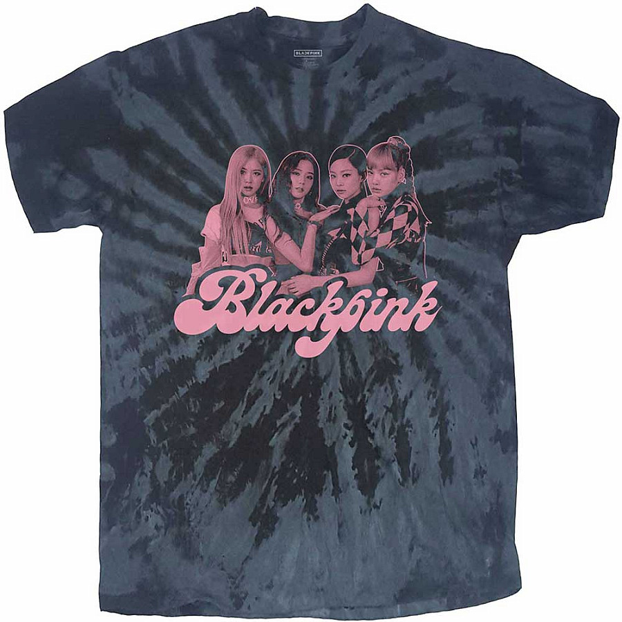 BlackPink tričko, Photo Dip-Dye Black, pánské, velikost L