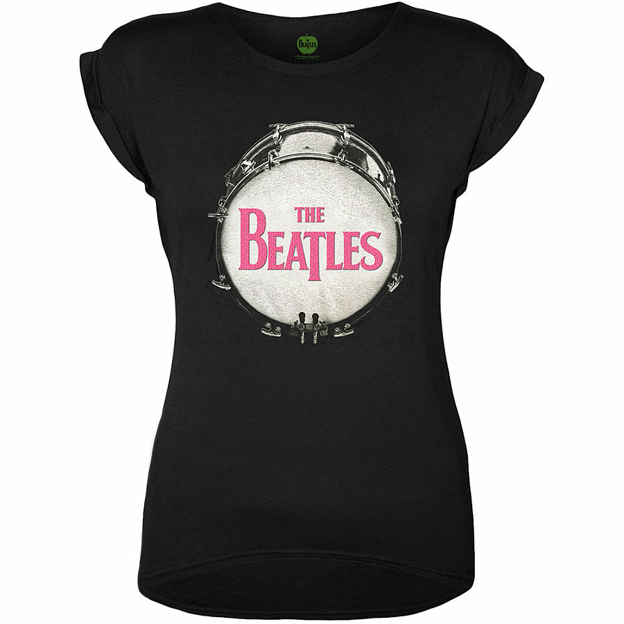 The Beatles tričko, Drum Fuchsia Glitter, dámské, velikost M