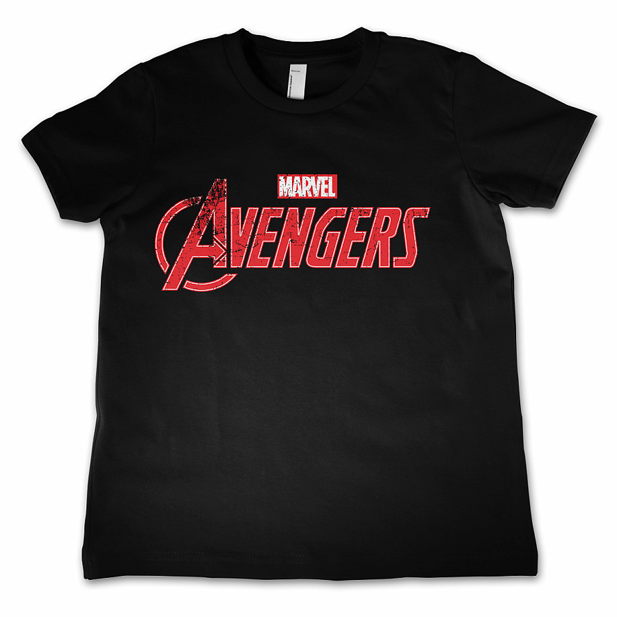 Marvel Comics tričko, The Avengers Distressed Logo, dětské, velikost XS velikost XS (4 roky)