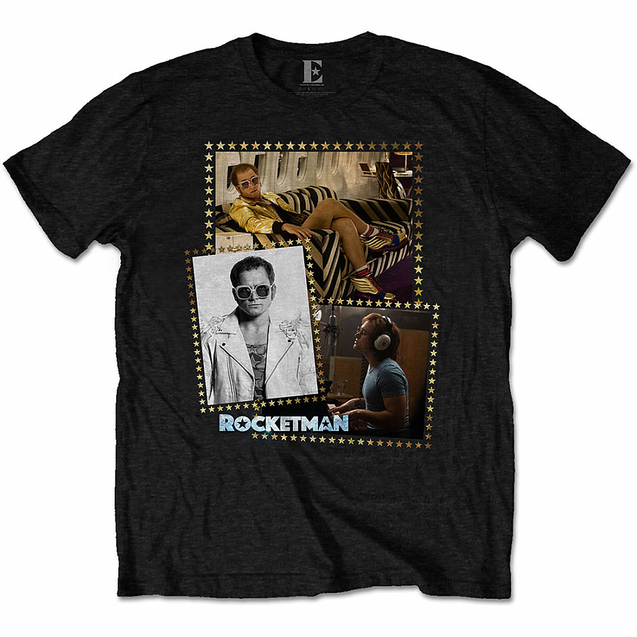 Elton John tričko, Rocketman Montage, pánské, velikost XXL