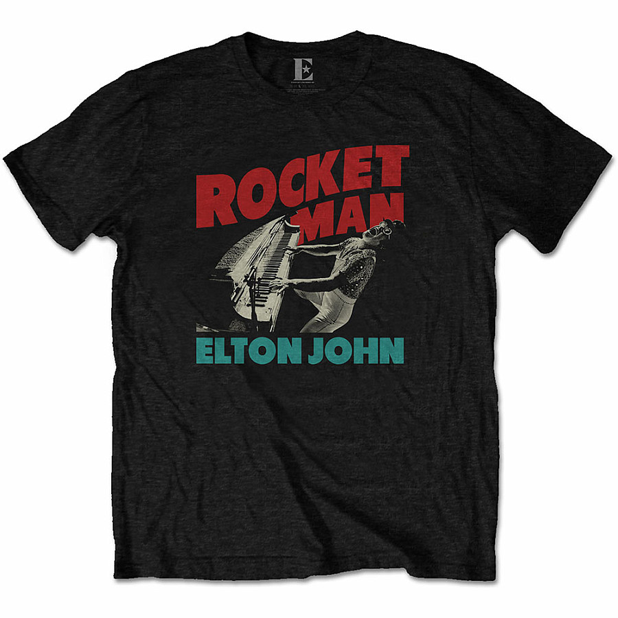 Elton John tričko, Rocketman Piano, pánské, velikost S