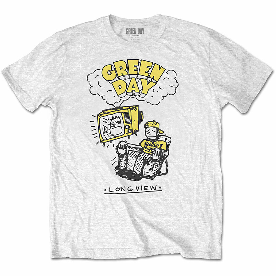 Green Day tričko, Longview Doodle, pánské, velikost S