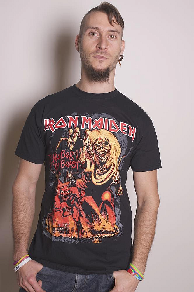 Iron Maiden tričko, Number Of The Beast Graphic, pánské, velikost XL
