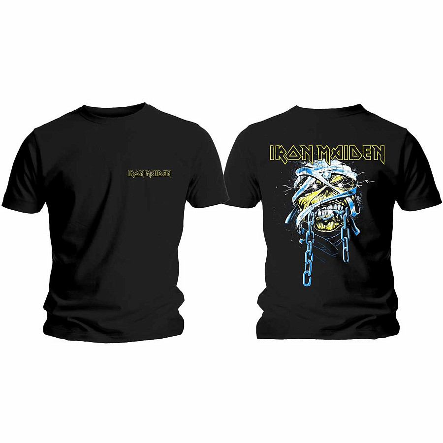 Iron Maiden tričko, Powerslave Head &amp; Logo Back Print, pánské, velikost XXL