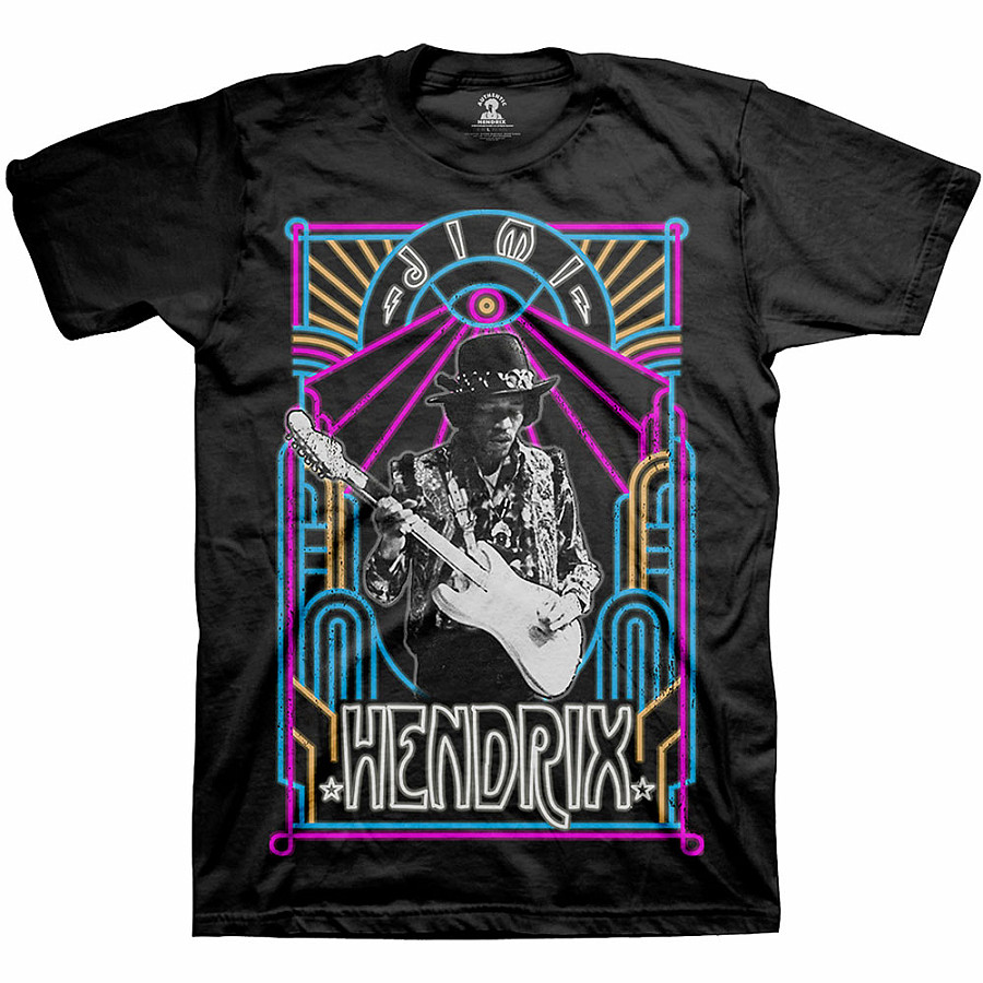 Jimi Hendrix tričko, Electric Ladyland Neon, pánské, velikost XXL