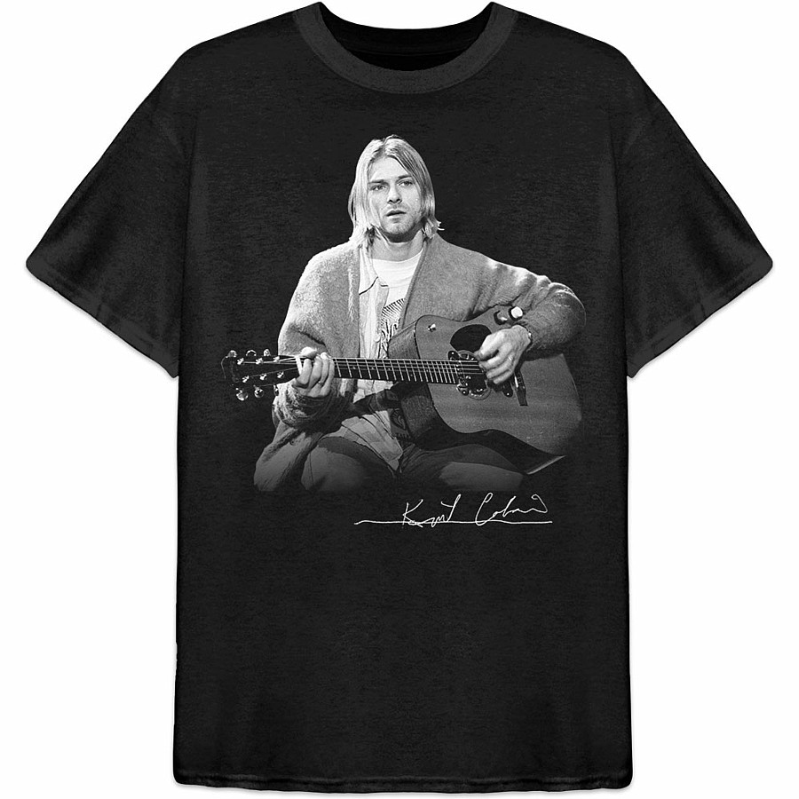 Nirvana tričko, Kurt Cobain Guitar Live Photo, pánské, velikost S