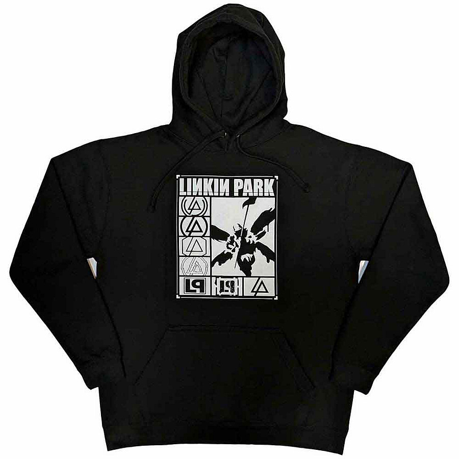 Linkin Park mikina, Logos Rectangle Black, pánská, velikost XL