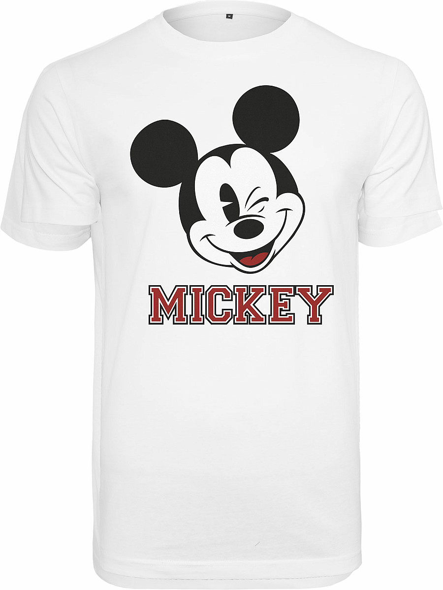 Mickey Mouse tričko, Mickey College White, pánské, velikost S