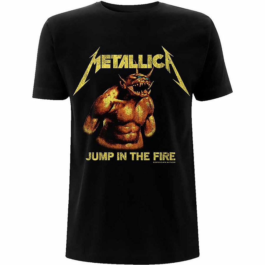 Metallica tričko, Jump In The Fire Vintage Black, pánské, velikost M