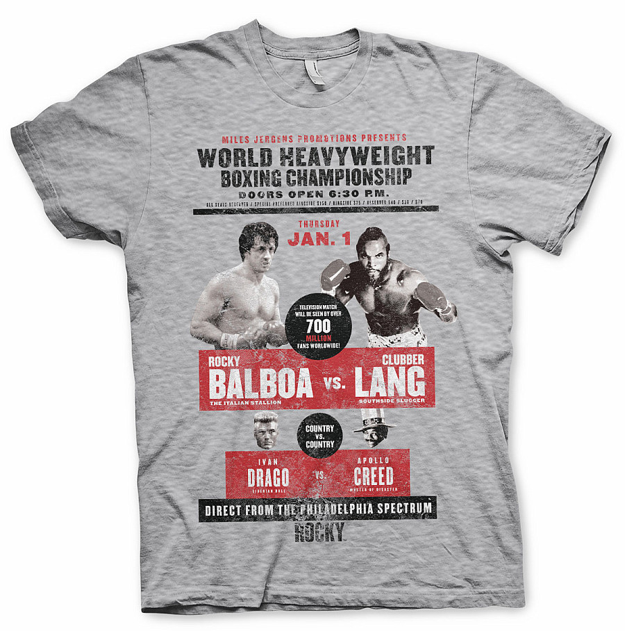Rocky tričko, World Heavyweight HG, pánské, velikost XL