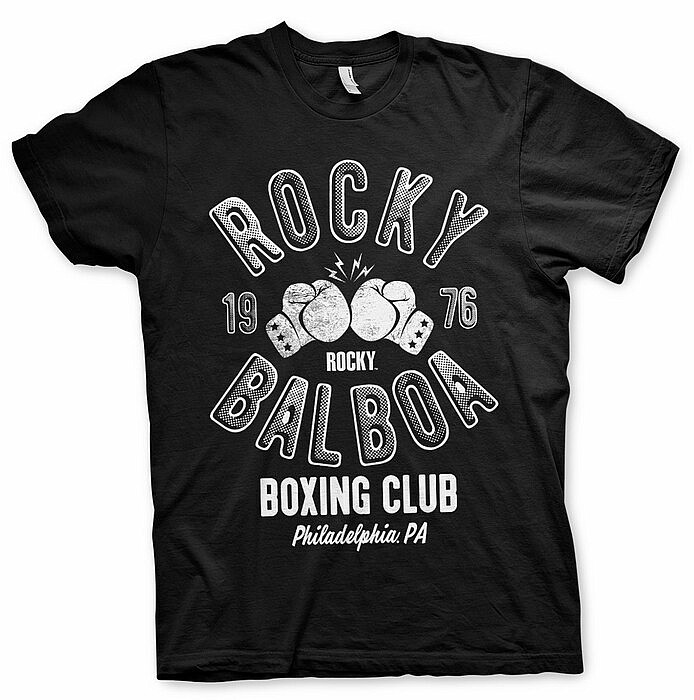 Rocky tričko, Boxing Club Black, pánské, velikost L