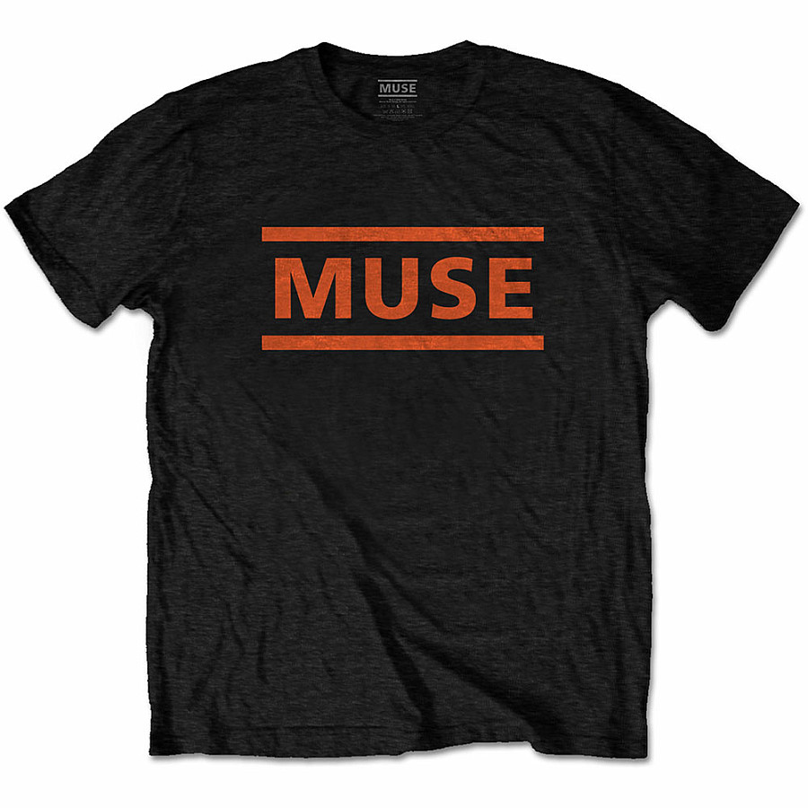 Muse tričko, Orange Logo Black, pánské, velikost S