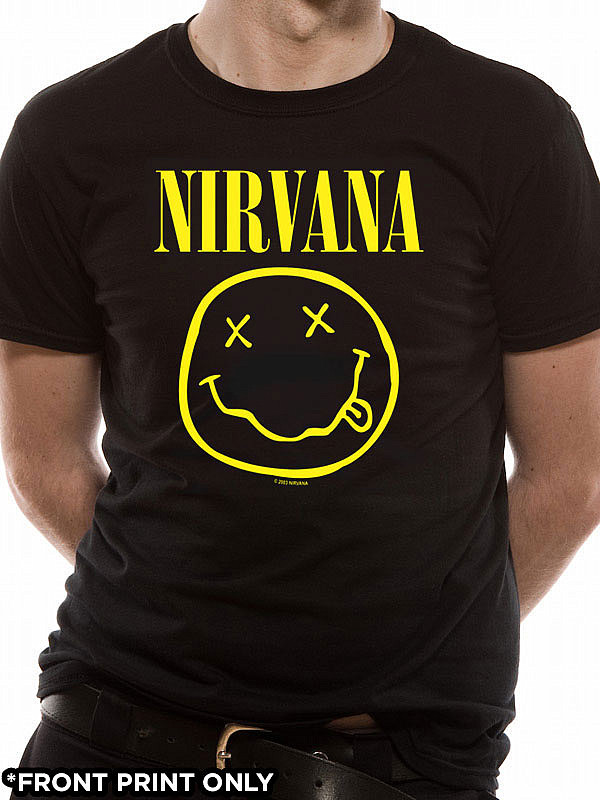 Nirvana tričko, Smiley Logo FPO, pánské, velikost L