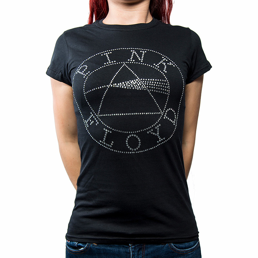 Pink Floyd tričko, Circle Logo Diamante, dámské, velikost L