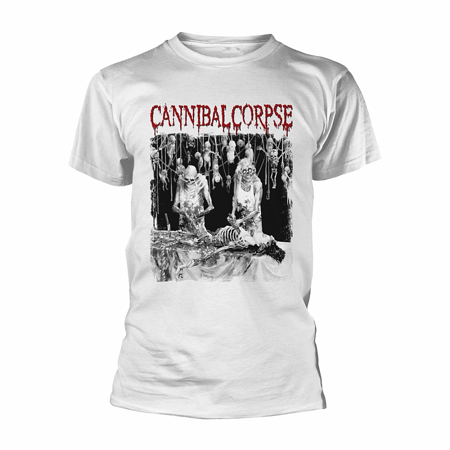 Cannibal Corpse tričko, Butchered At Birth White, pánské, velikost M