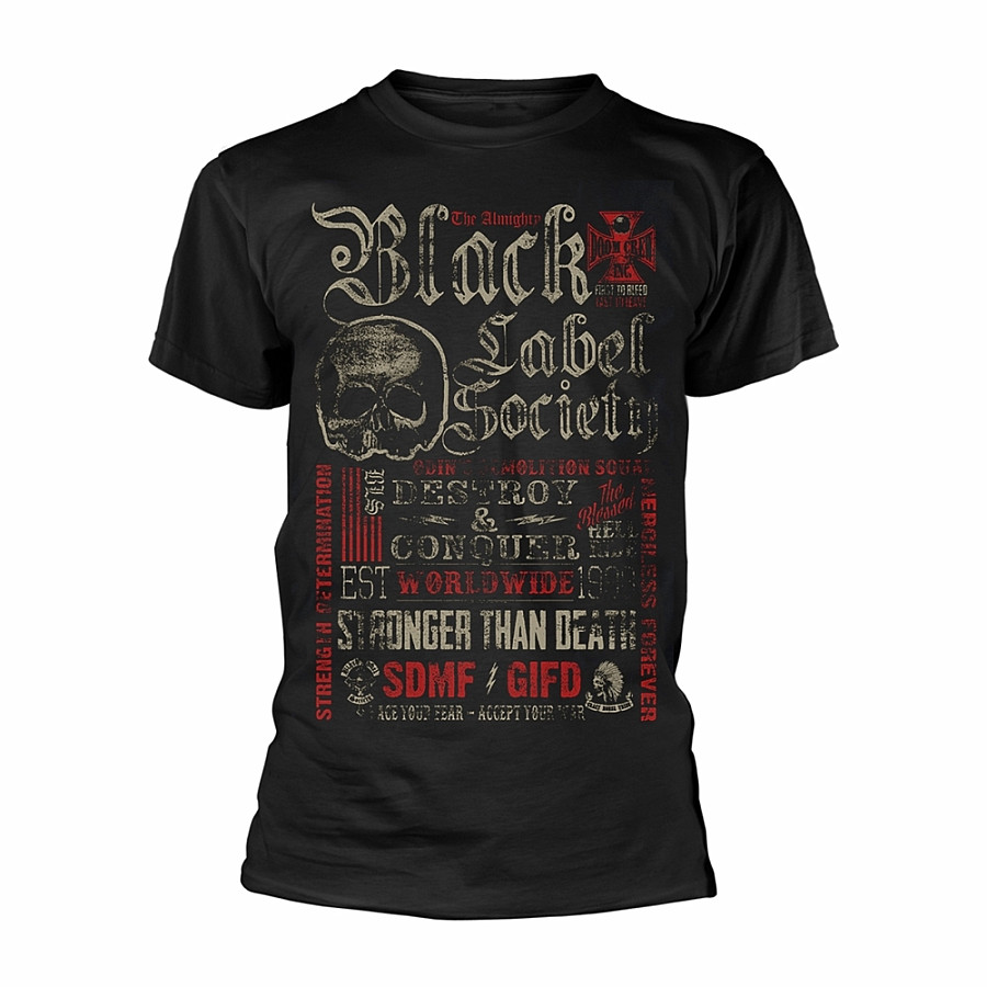 Black Label Society tričko, Destroy &amp; Conquer, pánské, velikost M