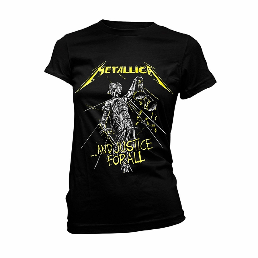 Metallica tričko, And Justice For All Tracks Black, dámské, velikost M