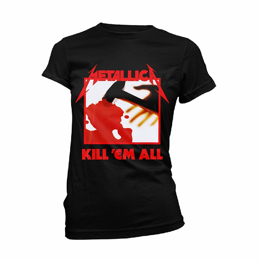 Metallica tričko, Kill Em All Tracks BP Black, dámské, velikost S