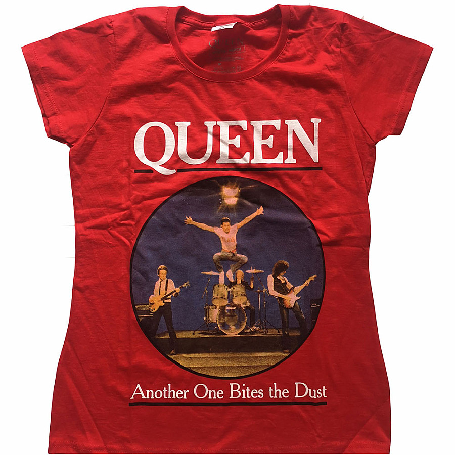 Queen tričko, One Bites The Dust Girly Red, dámské, velikost L