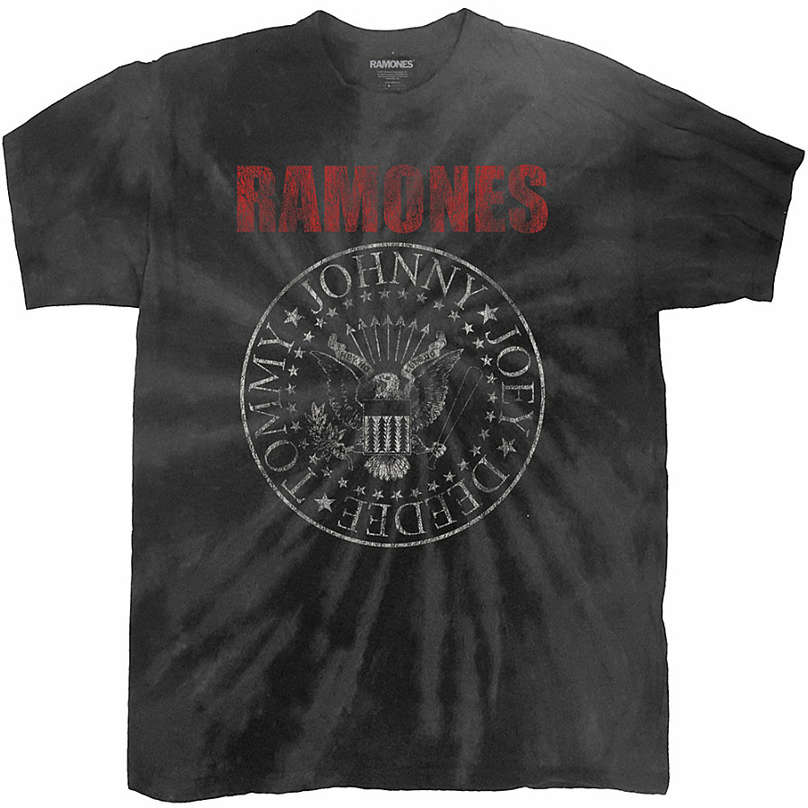 Ramones tričko, Presidential Seal Dip-Dye Black, pánské, velikost M