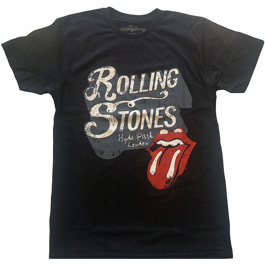 Rolling Stones tričko, Hyde Park Black, pánské, velikost S
