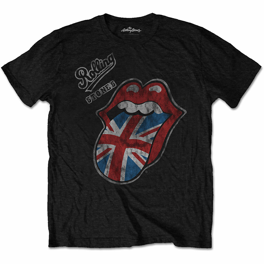 Rolling Stones tričko, Vintage British Tongue, pánské, velikost XXL