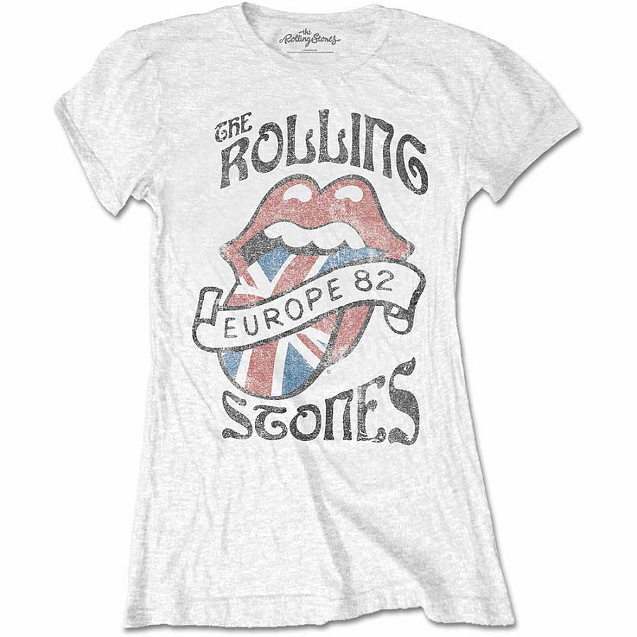 Rolling Stones tričko, Europe &#039;82, dámské, velikost L