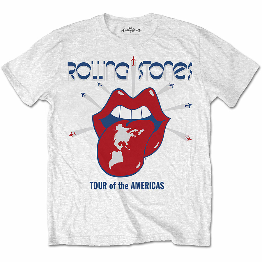 Rolling Stones tričko, Tour of the Americas White, pánské, velikost M
