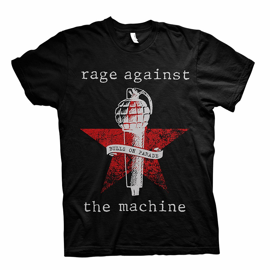 Rage Against The Machine tričko, Bulls On Parade Mic, pánské, velikost S