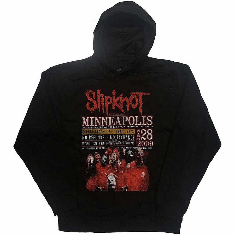Slipknot mikina, Minneapolis &#039;09 Eco-Hoodie BP Black, pánská, velikost M