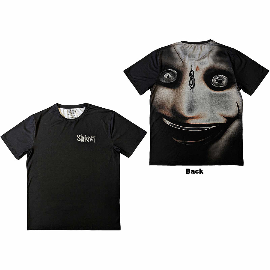 Slipknot tričko, Clown Sublimation Print &amp; Back Print Black, pánské, velikost L