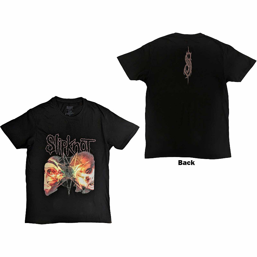 Slipknot tričko, 2 Faces BP Black, pánské, velikost M