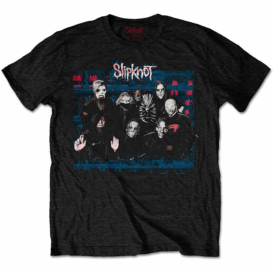 Slipknot tričko, WANYK Glitch Group BP, pánské, velikost XXL