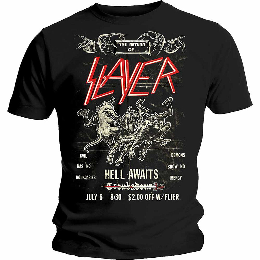 Slayer tričko, Vintage Flyer, pánské, velikost S